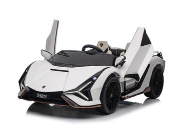 Lamborghini Sian, 24 volt elektrische kinderauto met rubbere, Ophalen of Verzenden, Nieuw