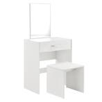 Kaptafel met krukje en spiegel make up tafel 132x63x39 cm wi, Huis en Inrichting, Verzenden, Nieuw