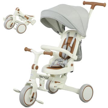 AIYAPLAY Kinder-Driewieler, Omvormbare Baby-Buggy, 5-in-1 On, Verzenden, Nieuw