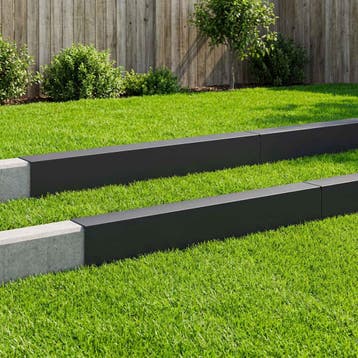 vidaXL Afdekprofiel voor tuinafboording 10 st 100 x 15 x 15, Verzenden, Nieuw