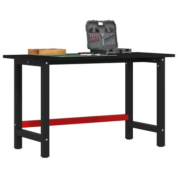 vidaXL Werkbank 140x60x81,5 cm massief eikenhout donkerbruin, Verzenden, Nieuw