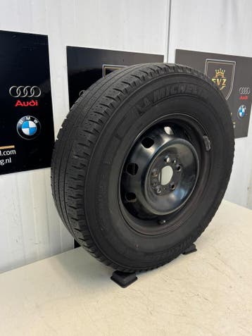 1 stuk org.stalen velg met zomerband Fiat Ducato 2014 5x118, Gebruikt, 16 inch, Banden en Velgen, Personenwagen