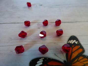 10 x Preciosa Kristal Bicone afmeting ca. 6mm oogje:1.3mm, Hobby en Vrije tijd, Kralen en Sieraden maken, Ophalen of Verzenden