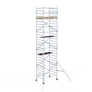 ALX rolsteiger 135 x 9,2m WH met voorloopleuning, Doe-het-zelf en Verbouw, Steigers, Verzenden, Nieuw, Rolsteiger of Kamersteiger