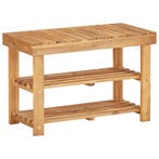 vidaXL Schoenenrek 70x32x46 cm massief acaciahout, Verzenden, Nieuw