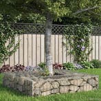vidaXL Gabion Verhoogd Bed Zilver, Verzenden, Nieuw, IJzer