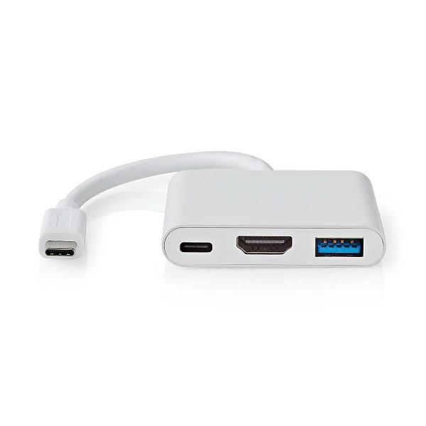 USB C docking stations | Nedis | 0.1 meter, Computers en Software, Pc- en Netwerkkabels, Nieuw, Verzenden