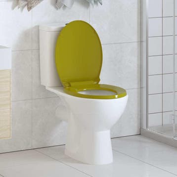 vidaXL Toiletbril soft-close ovaal groen, Doe-het-zelf en Verbouw, Sanitair, Verzenden, Nieuw