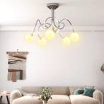 vidaXL Plafondlamp met glasbollen rond 5xG9, Huis en Inrichting, Lampen | Plafondlampen, Verzenden, Nieuw