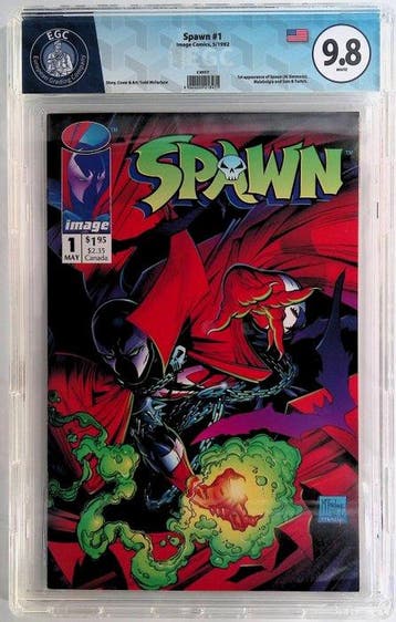 Spawn #1 - EGC 9.8 - 1 Graded comic - Eerste druk - 1992, Boeken, Strips | Comics, Nieuw