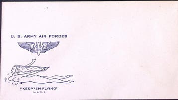 Amerikaanse envelop WWII (lijst optie), Verzenden