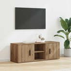 vidaXL TV-kast Artisan Eiken 100 x 31,5 x 35 cm Bewerkt hout, Minder dan 50 cm, Verzenden, Nieuw, Minder dan 100 cm