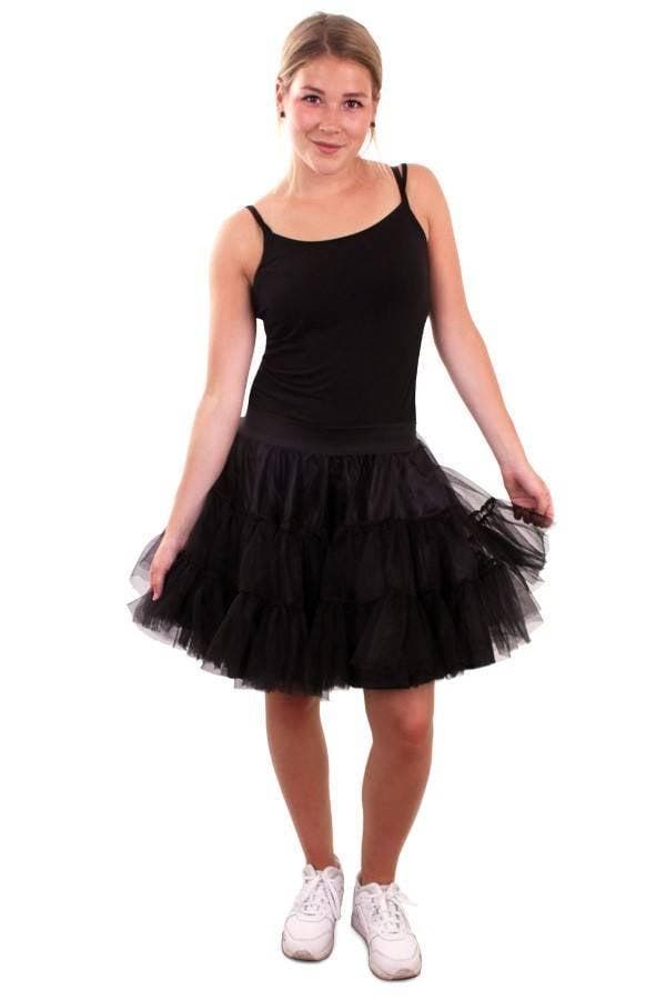 Petticoat zwart 2-laags volwassenen, Kleding | Dames, Carnavalskleding en Feestkleding, Nieuw, Ophalen of Verzenden
