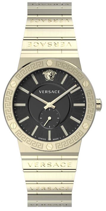 Versace VEVI008 21 Greca Logo horloge 41 mm, Overige merken, Staal, Verzenden, Polshorloge