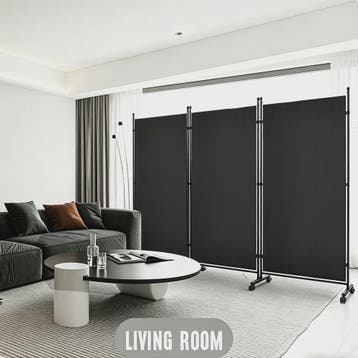 3-delig Vrijstaand Kamerscherm 259x182cm - Opvouwbaar Privac, Huis en Inrichting, Verzenden, Nieuw