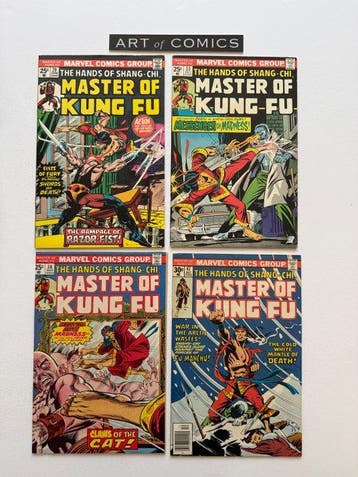 Master of Kung Fu #29, #33, #38, #47 - All with rare Mark, Nieuw