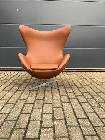 Fritz Hansen - Arne Jacobsen - Fauteuil - Egg Stoel - Leder