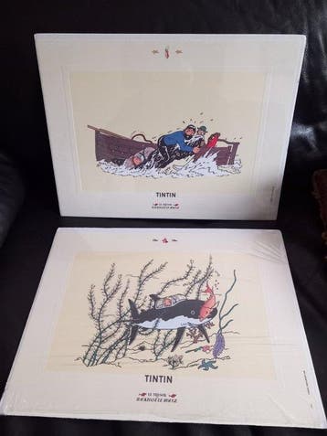 Tintin Hergé Moulinsart 2 Lithographies : Le Trésor de, Boeken, Nieuw