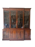 Vitrinekast - Mahonie - Engelse mahonie-vitrine