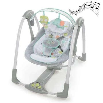 INGENUITY - Compact Swing - Hugs & Hoots (ligstoel, baby), Verzenden, Nieuw