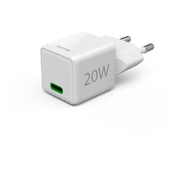 USB C snellader | Hama | 1 poort (USB C, 20W, Wit), Verzenden, Nieuw