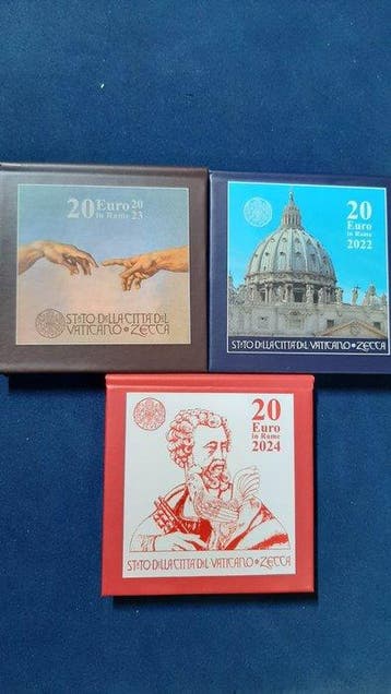 Vaticaan. 20 Euro 2022/2024 (3 coins) (Zonder minimumprijs)