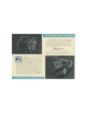 1954 PEGASO 102 B BS TOURING BROCHURE ENGELS, Nieuw, Author