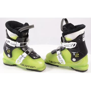28,5 29 30 30,5 kinder skischoenen SALOMON T2, GREEN/black, Verzenden, Gebruikt, Salomon