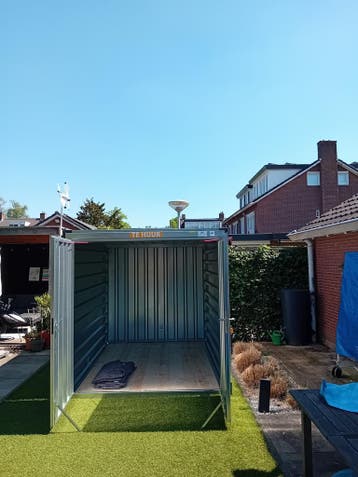Opslagcontainer kopen Tijdelijke schuur Zeecontainer, Ophalen