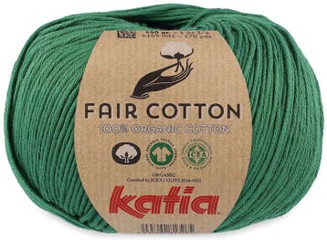 Katia Fair Cotton - 42 flessengroen - Biologisch Katoengar, Ophalen of Verzenden, Nieuw