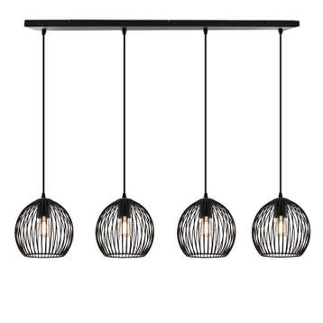 Industriële hanglamp zwart, Wiro, Ophalen of Verzenden, Nieuw, Metaal, Industrieel