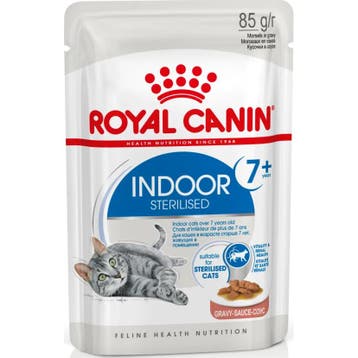 48x Royal Canin Indoor 7+ Gravy Kattenvoer Nat 85 gr, Dieren en Toebehoren, Dierenvoeding, Verzenden, Kat