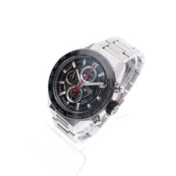 TAG Heuer Carrera Calibre 01 Chronograph CAR201U.BA0766..., Ophalen of Verzenden, Gebruikt, Staal, Overige merken