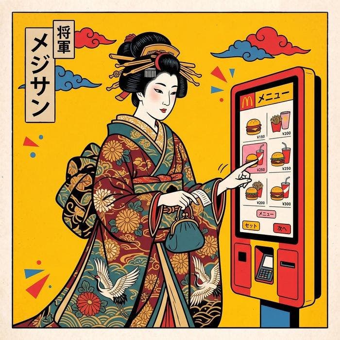 MEDSAN - McDonalds Geisha () - UNIQUE WORK, Antiek en Kunst, Kunst | Designobjecten