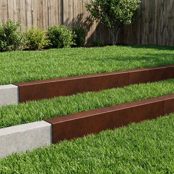 vidaXL Afdekprofiel voor tuinafboording 10 st 100 x 20 x 15, Verzenden, Nieuw