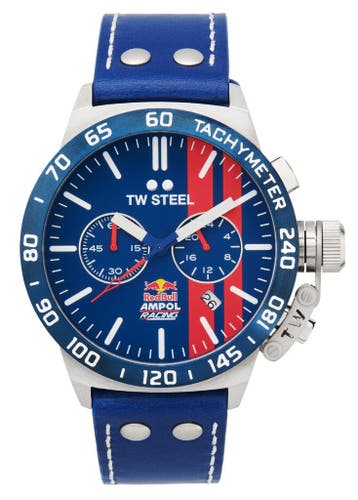 TW Steel CS122 Canteen Red Bull Ampol horloge Chrono 45 mm, Overige merken, Staal, Verzenden, Polshorloge
