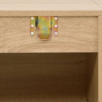 vidaXL 5-delige Badkamermeubelset - bewerkt hout in, Ophalen of Verzenden, Zo goed als nieuw