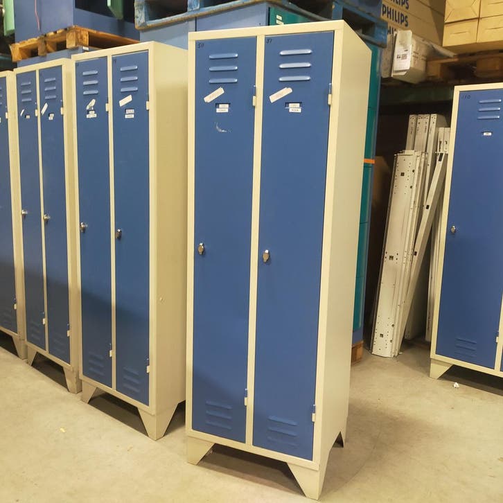 2-deurs Overtoom lockerkast - 180x60x50 cm, Huis en Inrichting, Kasten | Lockerkasten, Ophalen of Verzenden