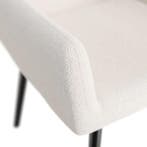 Oorfauteuil / Relaxfauteuil Odense - Beige - Bouclé Stof, Huis en Inrichting, Fauteuils, Verzenden, Nieuw