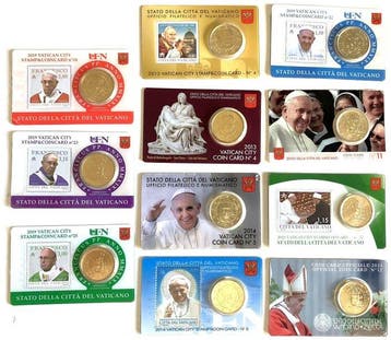 Vaticaan. Coin Card 2013/2021 (11 monete) (Zonder