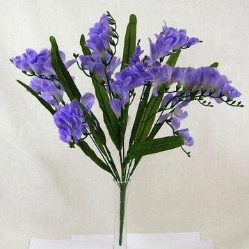 Freesia bush Zijdenboeket Blauw, Ophalen of Verzenden, Nieuw