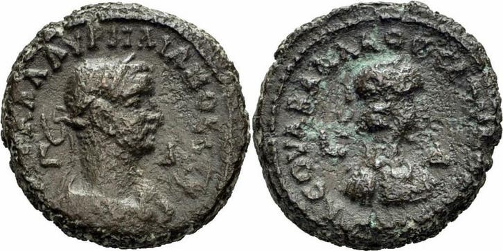 Aurelianus Vaballathus Alexandria Ägypten Billon Tetradra.., Postzegels en Munten, Munten | Europa | Niet-Euromunten, Verzenden