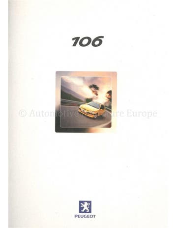 2000 PEUGEOT 106 BROCHURE NEDERLANDS, Nieuw, Peugeot, Author
