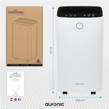 2dekans | Auronic Luchtontvochtiger - 12 liter per dag –, Ophalen of Verzenden, Zo goed als nieuw