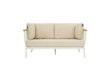 Apple Bee Condor bank 2 zits Oyster - Loungeset 150x63x66cm, Nieuw