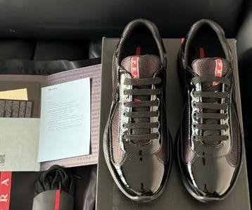 Prada Americas Cup | Black, Zwart, Nieuw, Ophalen of Verzenden, Sneakers of Gympen