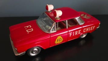 Ichiko - Blikken speelgoed - Chevrolet Corvair Fire Chief,