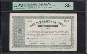 Zuid-Afrika. - 10 Pounds 1900 - Pick 56b (Zonder