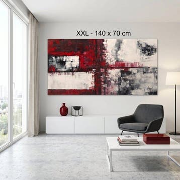 Monika Spiewak - Abstract - Oil Painting Stretched On The