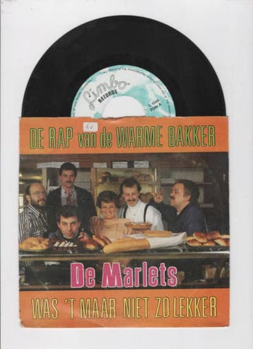 Marlets, De – De Rap Van De Warme Bakker / Was T Maar Niet, Ophalen of Verzenden, Nieuw in verpakking